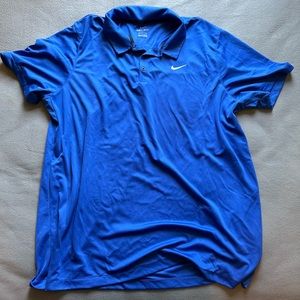 Blue Nike Men Polo Tee